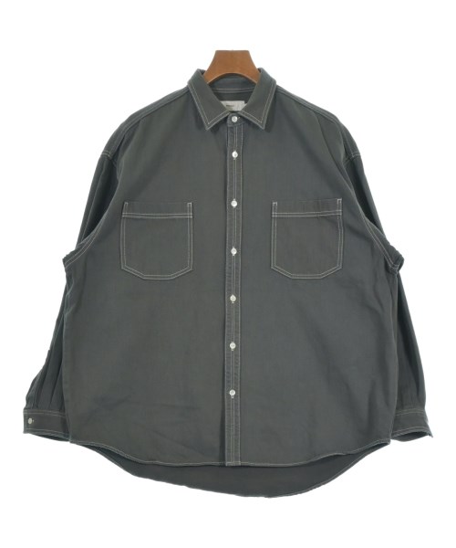 Graphpaper(グラフペーパー)カジュアルシャツ グレー サイズ:2(M位)/2200644291019