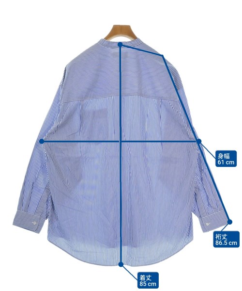 Graphpaper（グラフペーパー）カジュアルシャツ 青 サイズ:1(S位) メンズ/2200644291040