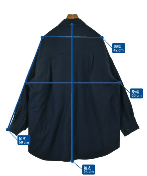 Graphpaper（グラフペーパー）カジュアルシャツ 紺 サイズ:2(M位) メンズ/2200645560022