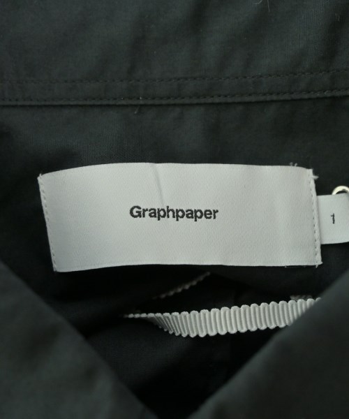 Graphpaper（グラフペーパー）カジュアルシャツ 黒 サイズ:1(S位) メンズ/2200637275101