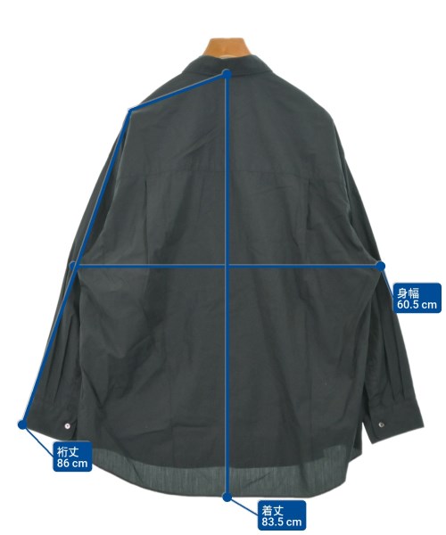 Graphpaper（グラフペーパー）カジュアルシャツ 黒 サイズ:1(S位) メンズ/2200637275101