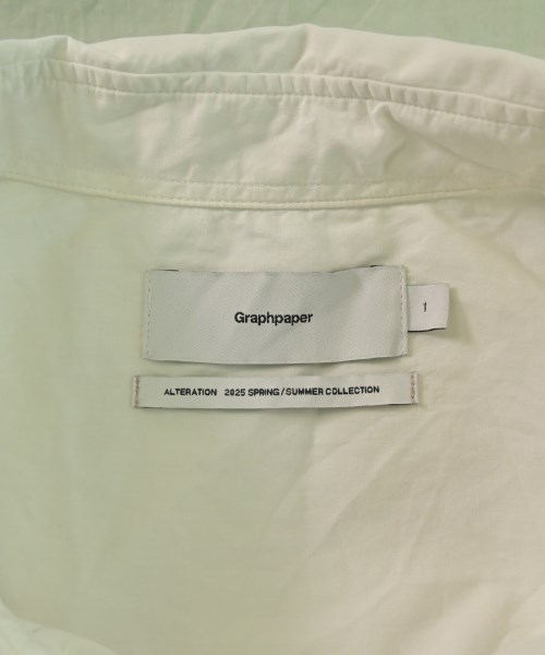 Graphpaper（グラフペーパー）カジュアルシャツ 白 サイズ:1(S位) メンズ/2200636703124