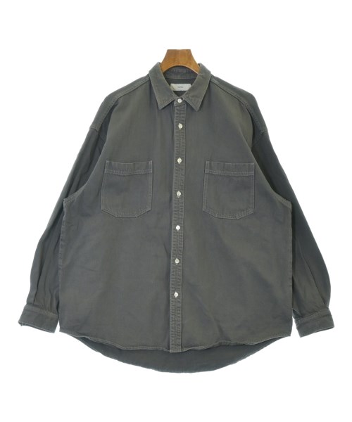 Graphpaper(グラフペーパー)カジュアルシャツ グレー サイズ:2(M位)/2200644618120