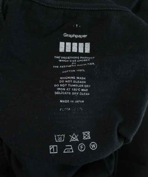 Graphpaper（グラフペーパー）Tシャツ・カットソー 黒 サイズ:1(S位) メンズ/2200647521083