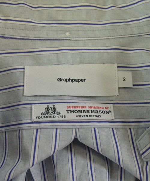 Graphpaper（グラフペーパー）カジュアルシャツ 青 サイズ:2(M位) メンズ/2200647521212