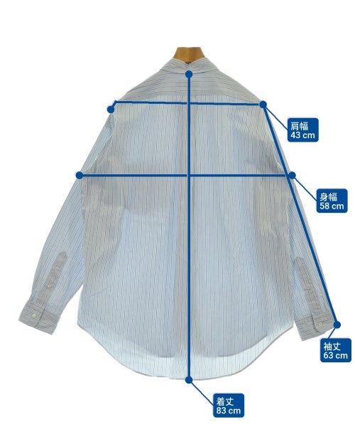 Graphpaper（グラフペーパー）カジュアルシャツ 青 サイズ:2(M位) メンズ/2200647521212