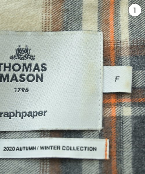 Graphpaper（グラフペーパー）カジュアルシャツ 白 サイズ:F メンズ/2200647849033