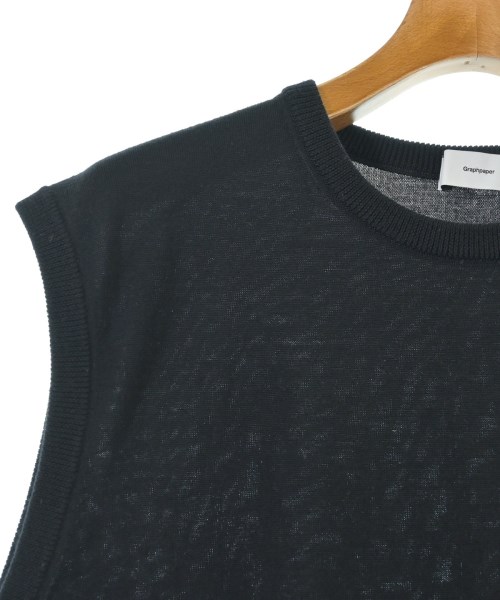 Graphpaper（グラフペーパー）ベスト 黒 サイズ:F メンズ/2200640631031