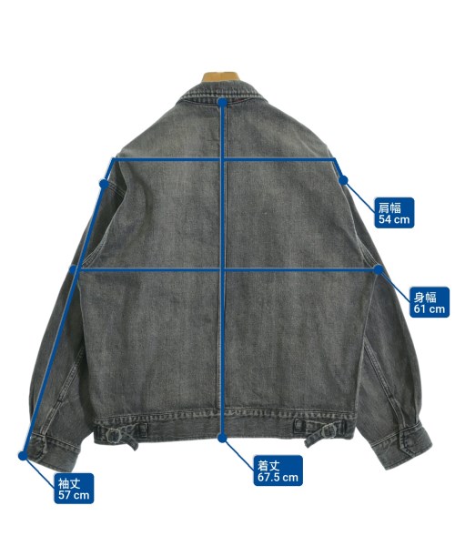 Graphpaper（グラフペーパー）デニムジャケット グレー サイズ:1(S位) メンズ/2200643782112