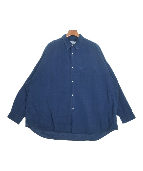 Graphpaper(グラフペーパー)カジュアルシャツ 紺 サイズ:2(M位)/2200651279109