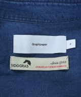 Graphpaper（グラフペーパー）カジュアルシャツ 紺 サイズ:2(M位) メンズ/2200651279109
