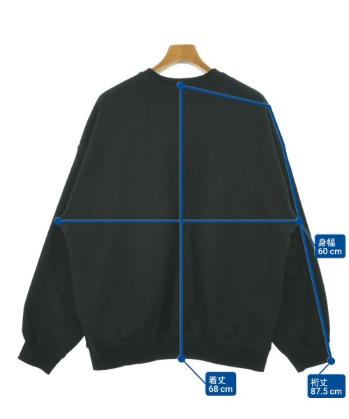 Graphpaper（グラフペーパー）スウェット 黒 サイズ:1(S位) メンズ/2200650691025