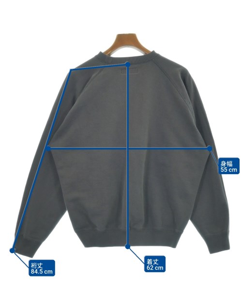 Graphpaper（グラフペーパー）スウェット グレー サイズ:1(S位) メンズ/2200652947045