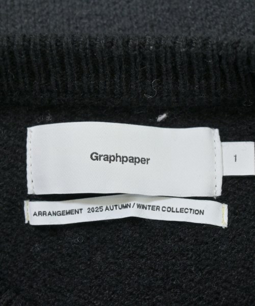 Graphpaper（グラフペーパー）ニット・セーター 黒 サイズ:1(S位) メンズ/2200700318063