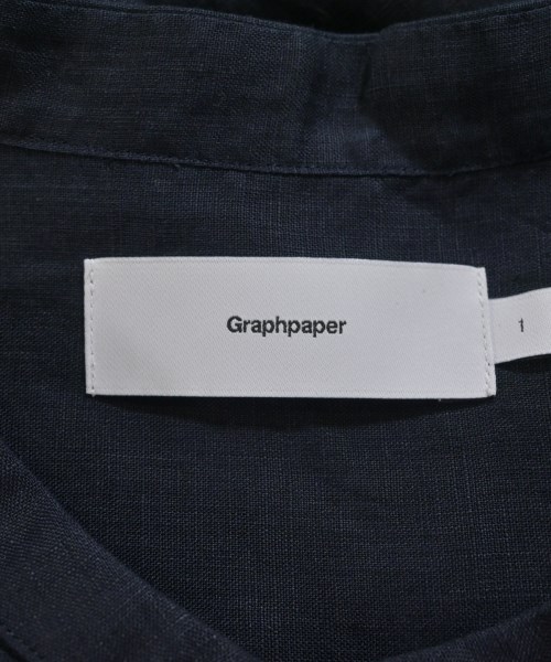 Graphpaper（グラフペーパー）カジュアルシャツ 紺 サイズ:1(S位) メンズ/2200708051016