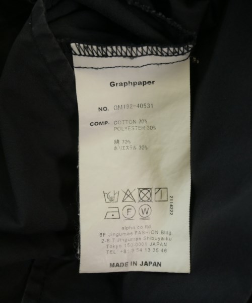 Graphpaper（グラフペーパー）その他 黒 サイズ:F メンズ/2200705656283