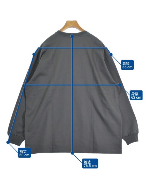 Graphpaper（グラフペーパー）Tシャツ・カットソー グレー サイズ:1(S位) メンズ/2200710442208