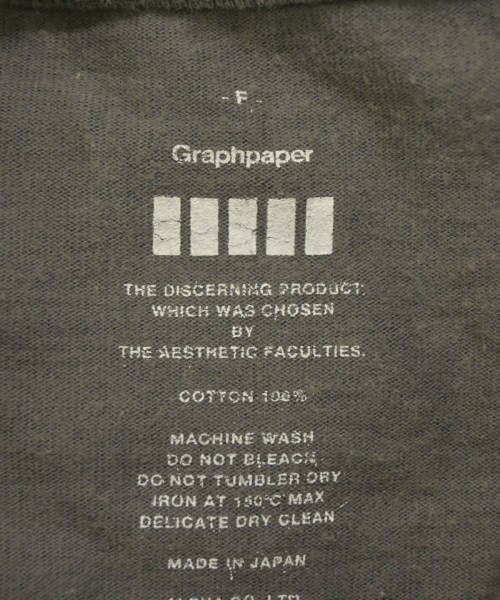 Graphpaper（グラフペーパー）Tシャツ・カットソー グレー サイズ:F メンズ/2200660625034