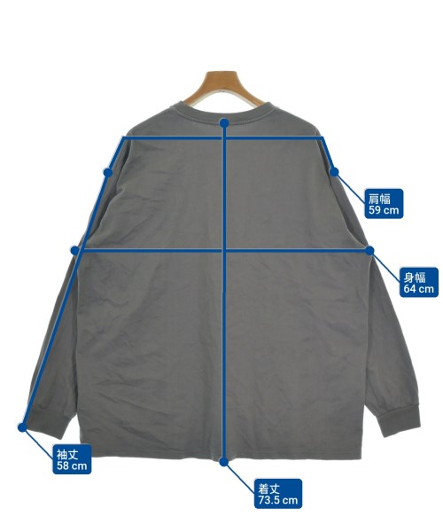 Graphpaper（グラフペーパー）Tシャツ・カットソー グレー サイズ:F メンズ/2200660625034