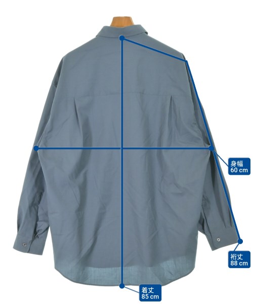 Graphpaper（グラフペーパー）カジュアルシャツ 青 サイズ:F メンズ/2200663594047