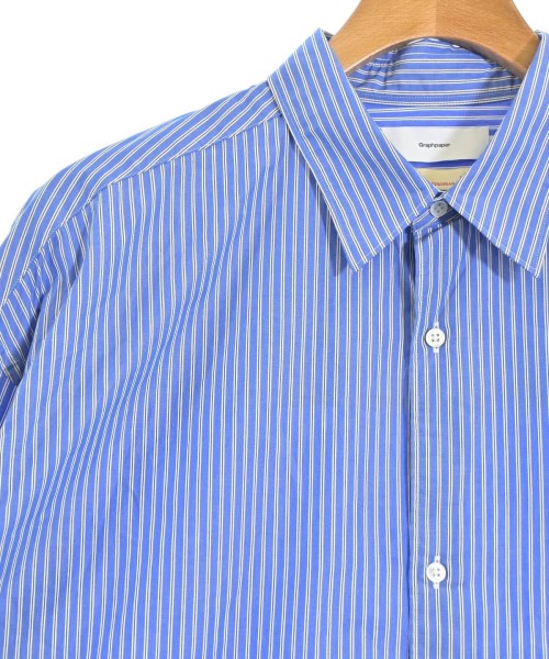 Graphpaper（グラフペーパー）カジュアルシャツ 青 サイズ:1(S位) メンズ/2200664356033