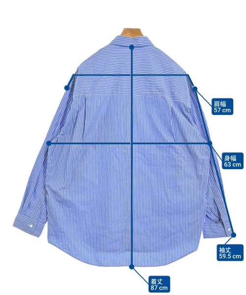 Graphpaper（グラフペーパー）カジュアルシャツ 青 サイズ:1(S位) メンズ/2200664356033