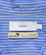 Graphpaper（グラフペーパー）カジュアルシャツ 青 サイズ:1(S位) メンズ/2200664356033