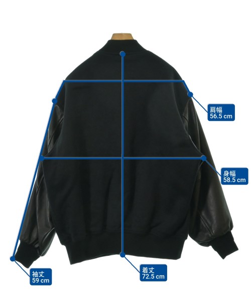 Graphpaper（グラフペーパー）スタジャン 黒 サイズ:1(S位) メンズ/2200661012147