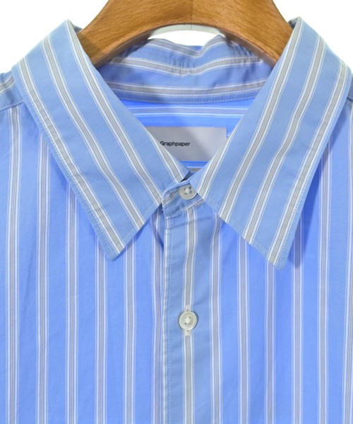 Graphpaper（グラフペーパー）カジュアルシャツ 青 サイズ:1(S位) メンズ/2200667679061