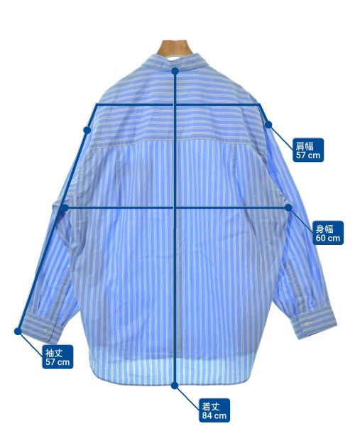 Graphpaper（グラフペーパー）カジュアルシャツ 青 サイズ:1(S位) メンズ/2200667679061