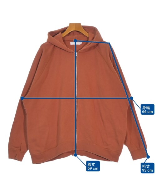 Graphpaper（グラフペーパー）パーカー オレンジ サイズ:2(M位) メンズ/2200664224011