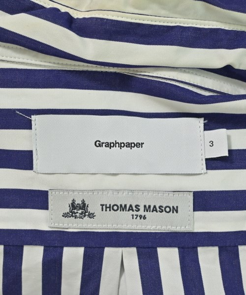 Graphpaper（グラフペーパー）カジュアルシャツ 紺 サイズ:3(L位) メンズ/2200664224035