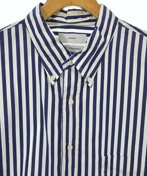 Graphpaper（グラフペーパー）カジュアルシャツ 紺 サイズ:3(L位) メンズ/2200664224035