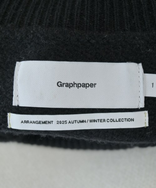 Graphpaper（グラフペーパー）ニット・セーター 黒 サイズ:1(S位) メンズ/2200668878043
