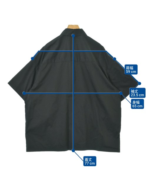 Graphpaper（グラフペーパー）カジュアルシャツ 黒 サイズ:F メンズ/2200668976039