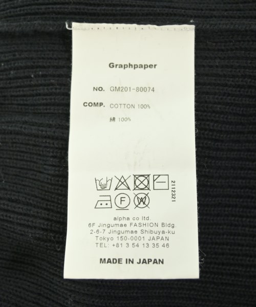 Graphpaper（グラフペーパー）ニット・セーター 黒 サイズ:F メンズ/2200731826070