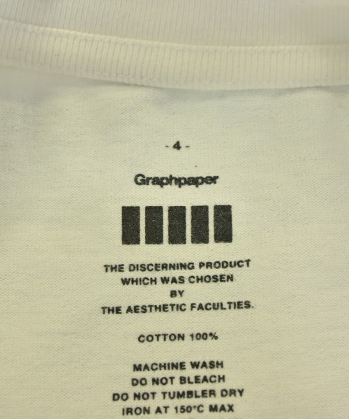 Graphpaper（グラフペーパー）Tシャツ・カットソー 白 サイズ:4(XL位) メンズ/2200725405359