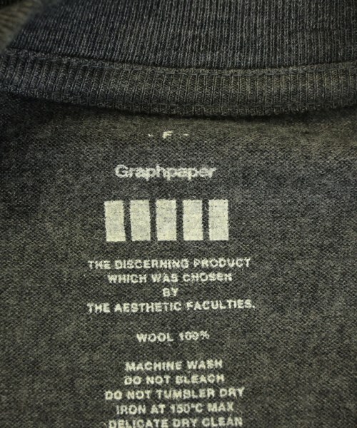 Graphpaper（グラフペーパー）ニット・セーター グレー サイズ:F メンズ/2200727265258