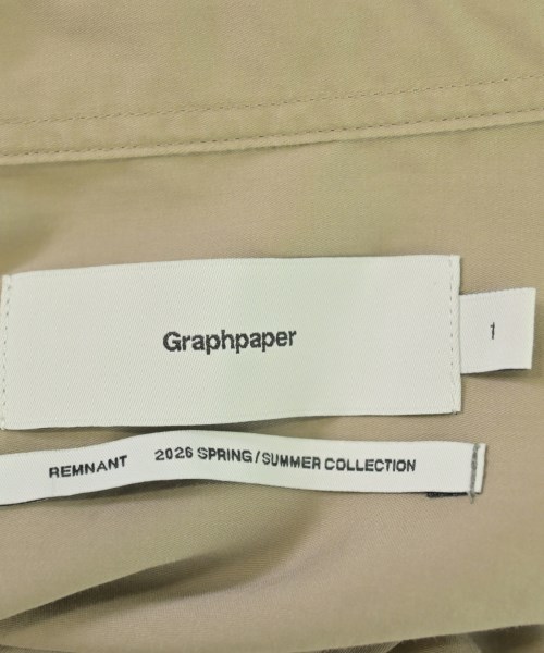 Graphpaper（グラフペーパー）カジュアルシャツ ベージュ サイズ:1(S位) メンズ/2200734295026