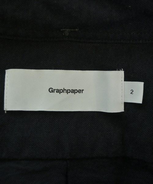 Graphpaper（グラフペーパー）カジュアルシャツ 紺 サイズ:2(M位) メンズ/2200725203016