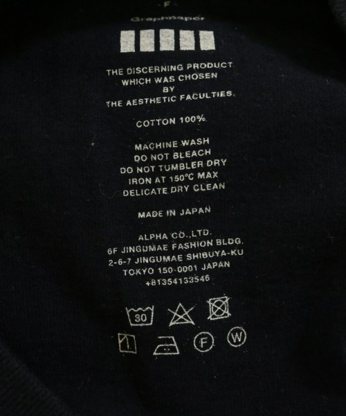 Graphpaper（グラフペーパー）Tシャツ・カットソー 紺 サイズ:F メンズ/2200727146151