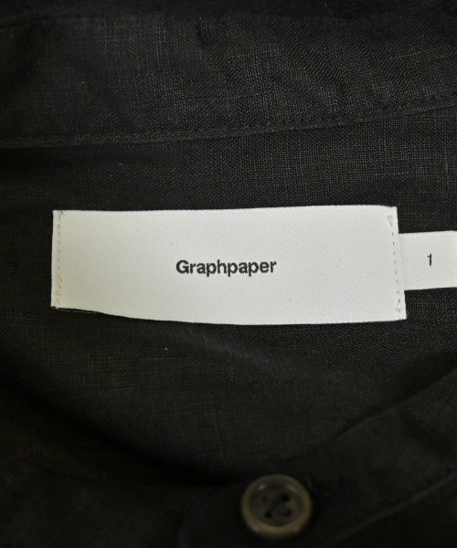 Graphpaper（グラフペーパー）カジュアルシャツ 黒 サイズ:1(S位) メンズ/2200727824035