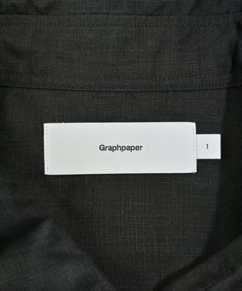 Graphpaper（グラフペーパー）カジュアルシャツ 黒 サイズ:1(S位) メンズ/2200727824042