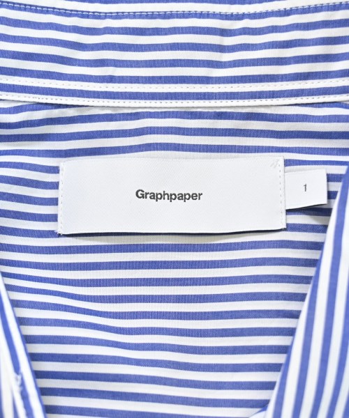 Graphpaper（グラフペーパー）カジュアルシャツ 青 サイズ:1(S位) メンズ/2200685213704