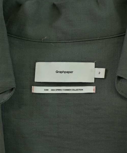 Graphpaper（グラフペーパー）カジュアルシャツ グレー サイズ:2(M位) メンズ/2200684441023
