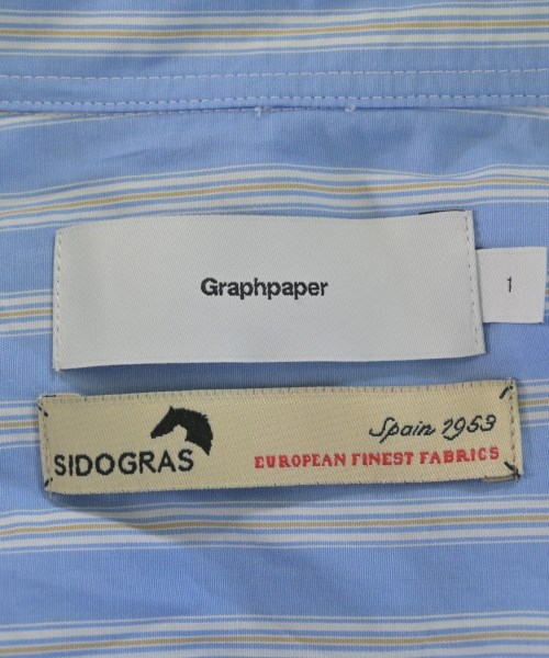 Graphpaper（グラフペーパー）カジュアルシャツ 青 サイズ:1(S位) メンズ/2200682885010