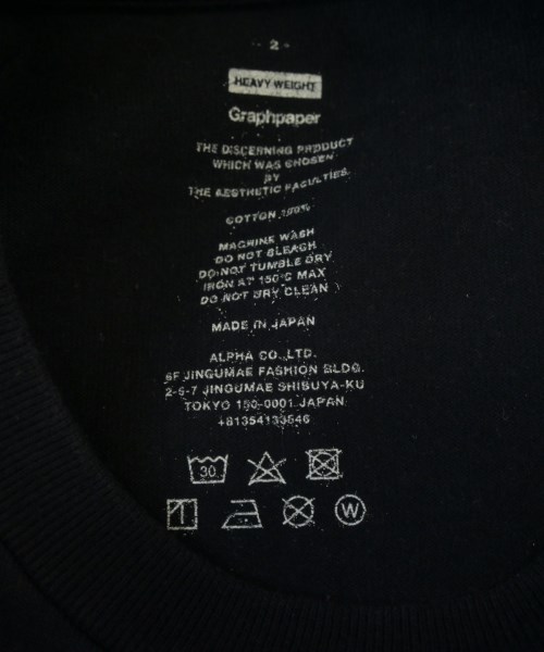 Graphpaper（グラフペーパー）Tシャツ・カットソー 紺 サイズ:2(M位) メンズ/2200689527050