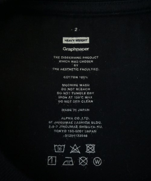 Graphpaper（グラフペーパー）Tシャツ・カットソー 紺 サイズ:2(M位) メンズ/2200689527067