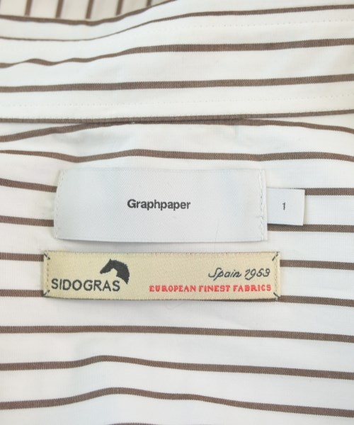 Graphpaper（グラフペーパー）カジュアルシャツ 白 サイズ:1(S位) メンズ/2200691075051