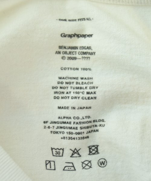 Graphpaper（グラフペーパー）Tシャツ・カットソー 白 サイズ:ONE メンズ/2200691075099